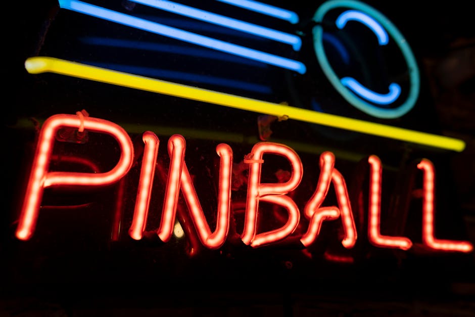 Retro Arcade Night with classic gaming cabinets and nostalgic atmosphere
